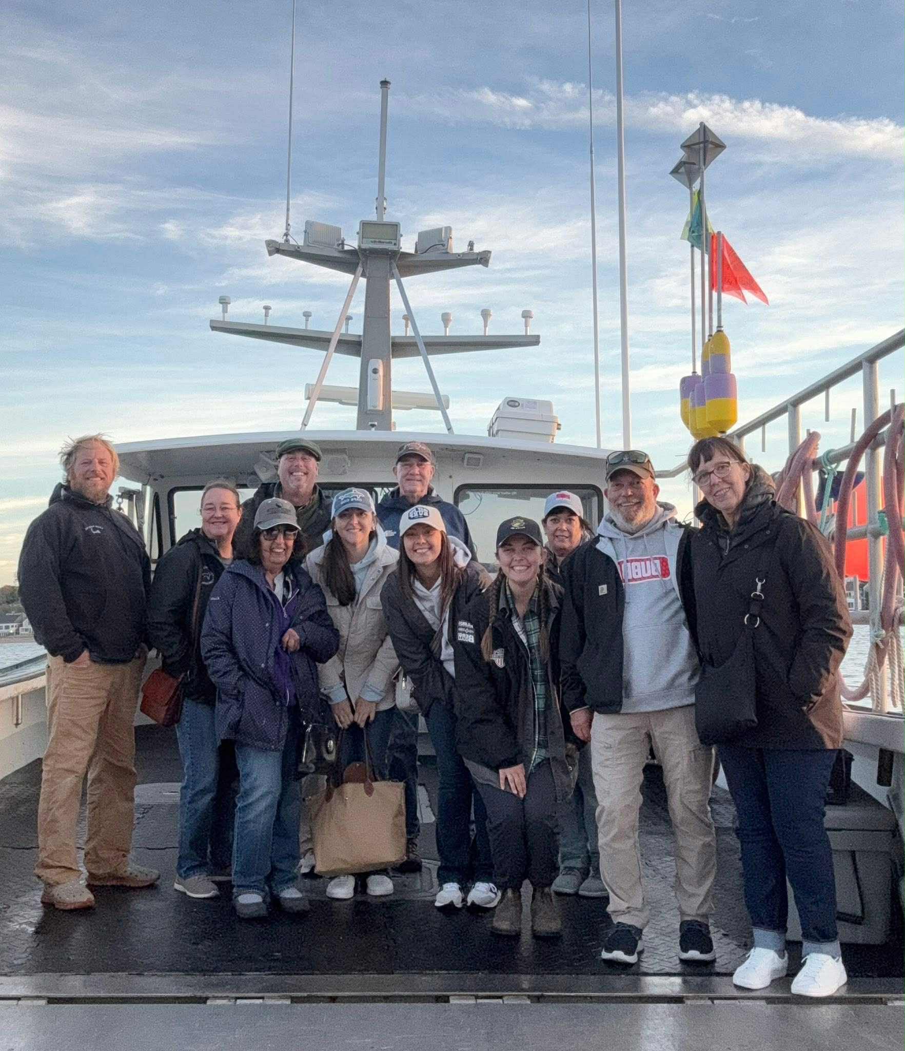Dinner aboard the houseboat at anchor